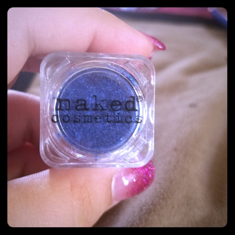 Blue glitter eyeshadow